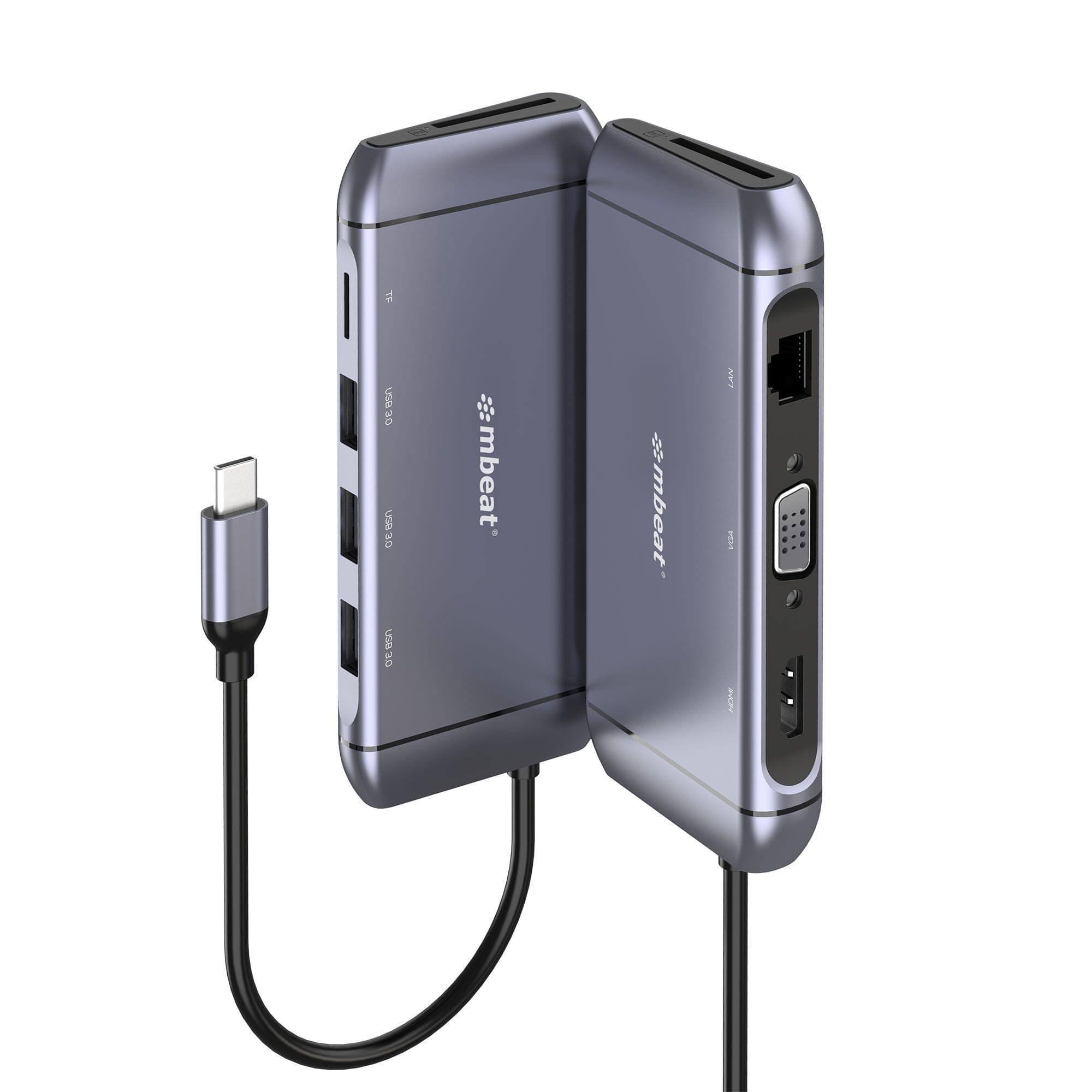 (LS) mbeatĀ® Elite X9 9-in-1 Multifunction USB-C Docking Station 1x HDMI